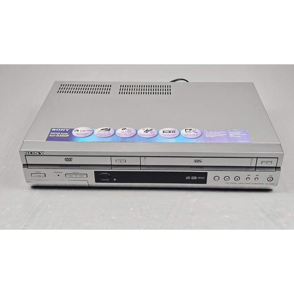 Sony SLV-D350P VCR DVD Combo Player VHS Player Tested Working